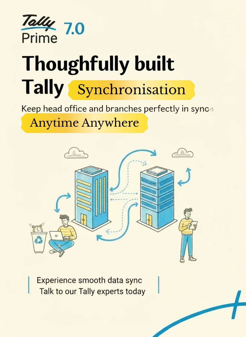 TallyPrime 7.0 Tally synchronisation connecting UAE head office and branches with real-time data sync